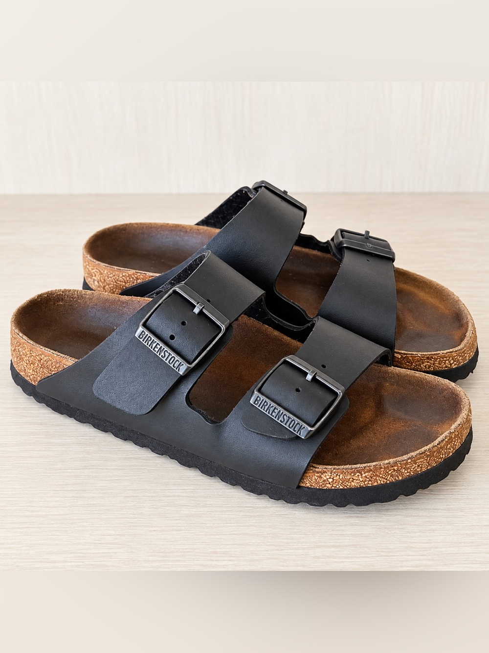 Birkenstock Arizona Black Two Strap Sandals – Approx. Size 38